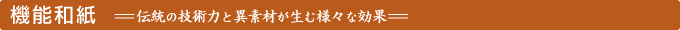 機能和紙